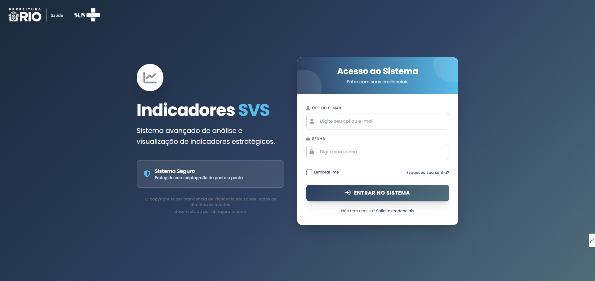 Plataforma de Indicadores SVS